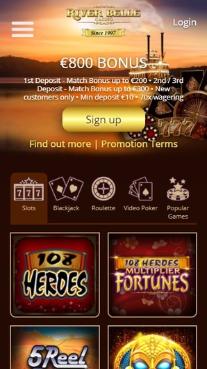 riverbelle casino no deposit bonus