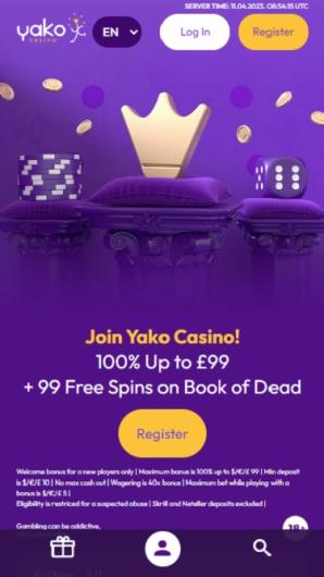 yako casino no deposit bonus