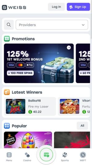 Weiss Casino App Mobilon