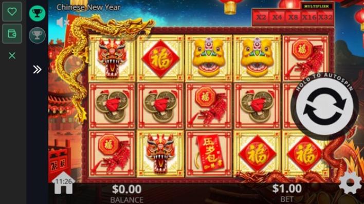 Screenshot of Bitcoinvip casino mobile game interface showing slot reels and controls
