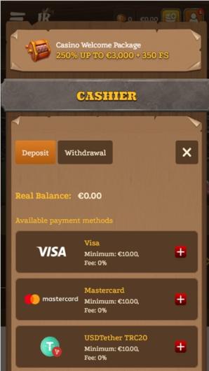 Lizaro Casino Sports Cashier mobile