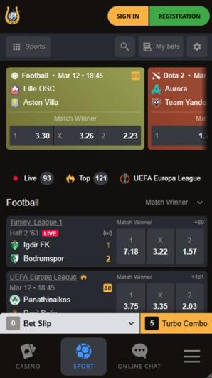 Play Fortuna Casino Sports Home Page mobile