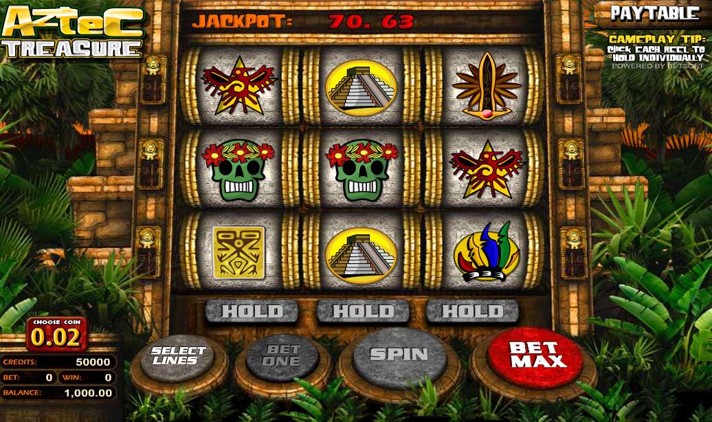 игровой автомат aztec treasure описание