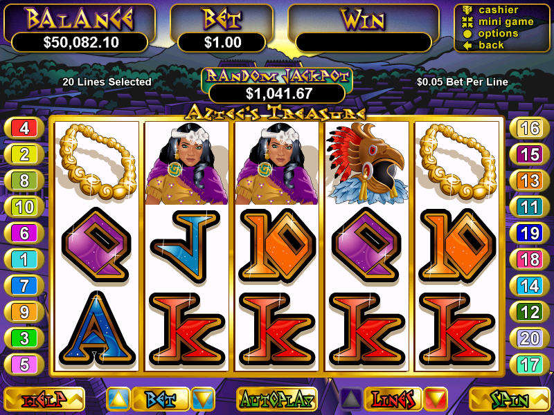 Aztec's Treasure Slot review from Real Time Gaming