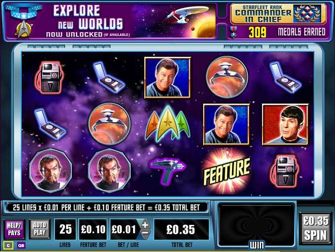 New star trek slot machine