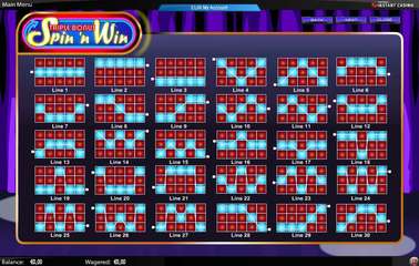 Triple Bonus Spin 'n Win