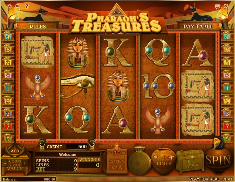 pharaohs treasure игровой автомат
