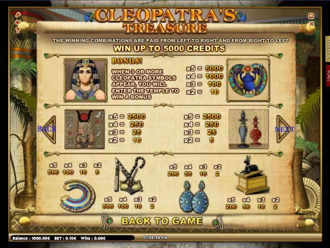 Cleopatras Treasure