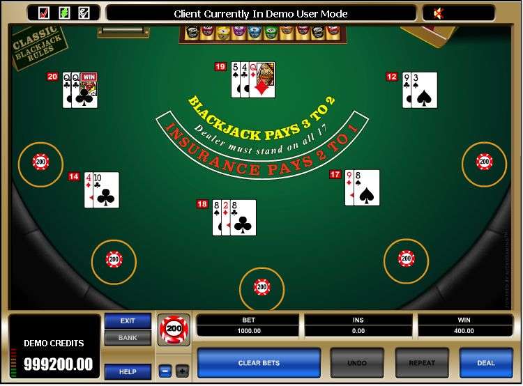 Multi-hand Blackjack Classic