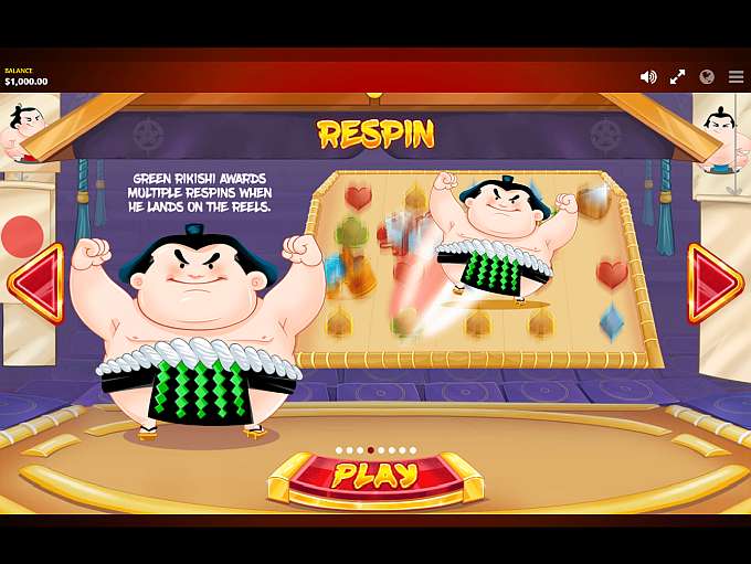 Sumo spins slots