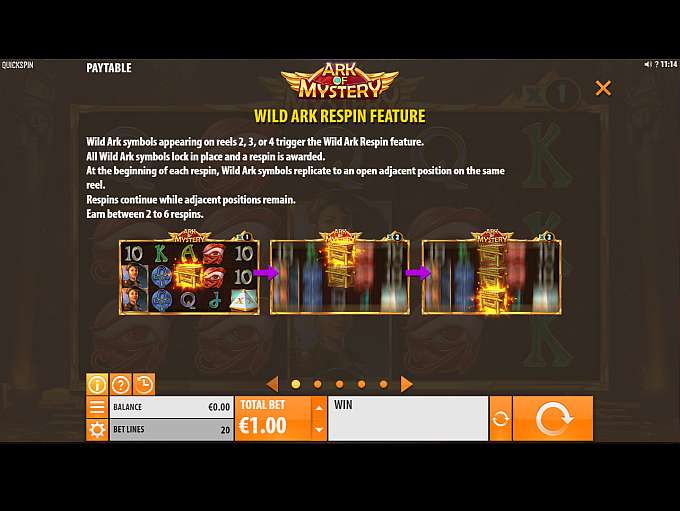 Ark Of Mystery Slot By Quickspin Review Demo Game