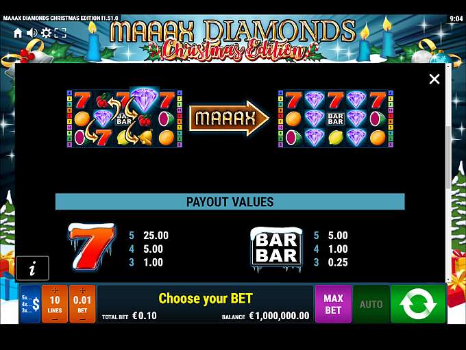 Spiele Maaax Diamonds Christmas Edition - Video Slots Online Spiele Maaax Diamonds Christmas Edition - Video Slots Online