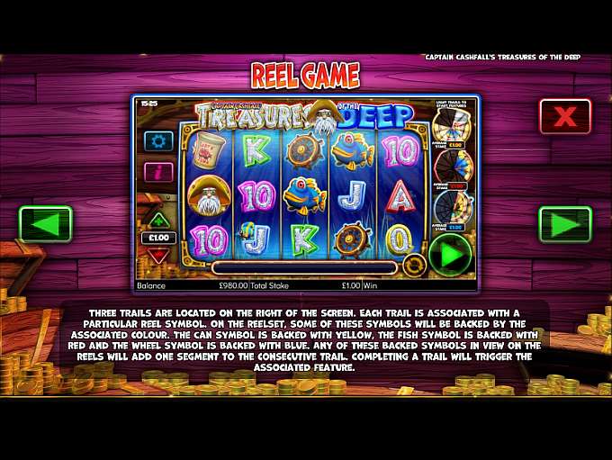 Captain Cashfalls Treasures of the Deep slot