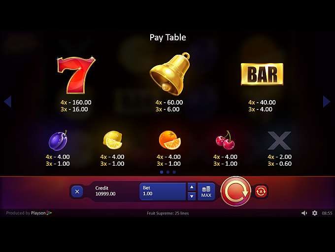 Fruit Supreme 25 lines