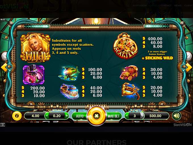 Steampunk Queen slot