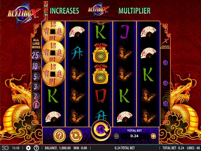 Blazing X Slot By Bally Technologies » Review + Demo Game