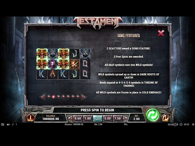 Testament Slot By Playn GO » Review + Demo Game