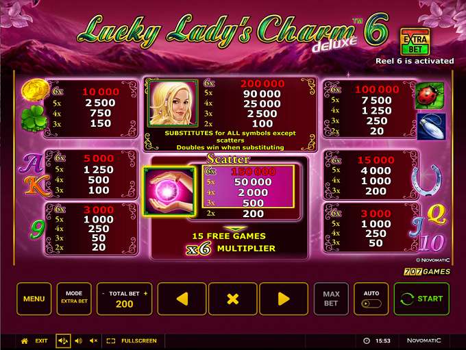 slot games lucky lady charm