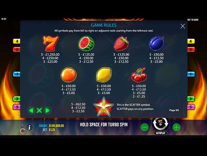 Hot to Burn – Online Slot by Pragmatic Play