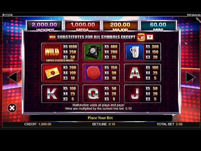Deal Or No Deal Lightning Spins Deal or No Deal Lightning Spins Slot By Blueprint Gaming » Review