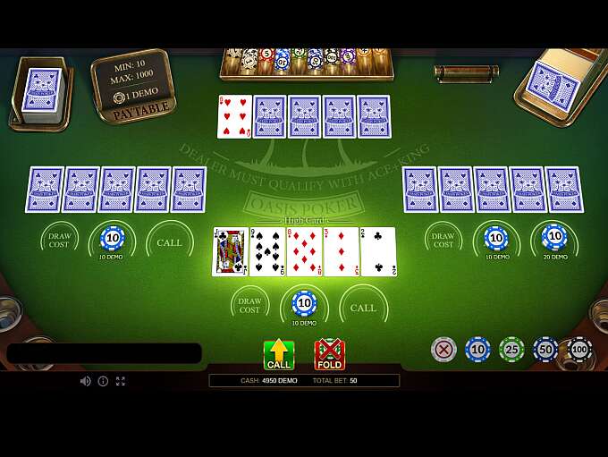 Oasis Poker Pro Series slot