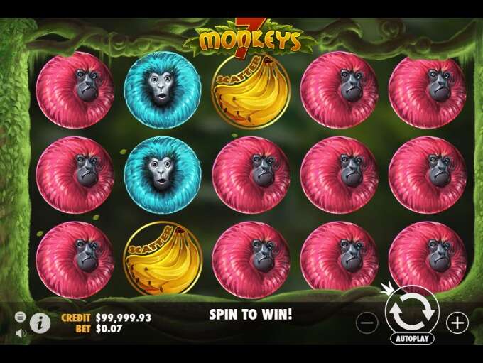 Lots Of Free Spins High Winnings 7 Monkey Slot By Pragmatic Play