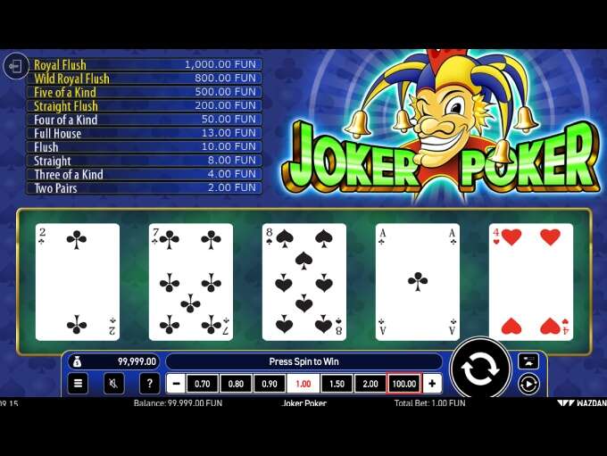 joker poker prb spelautomat