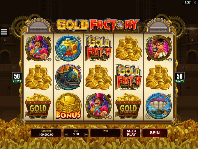 Gold Factory Slot review from MicroGaming