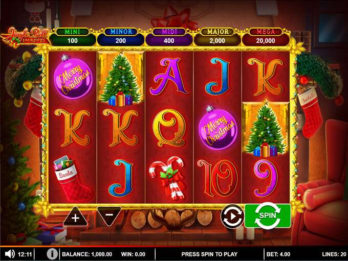 Jingle Bell Jackpots Slot By saucify » Review + Demo Game