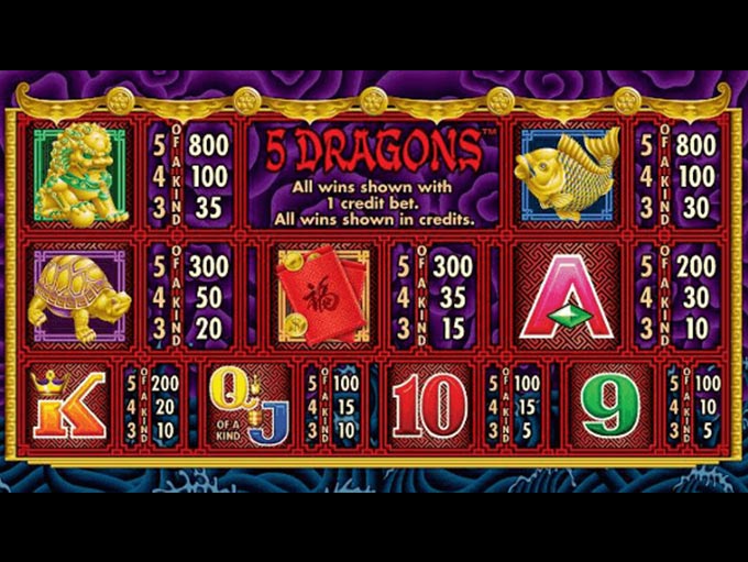 5 Dragons