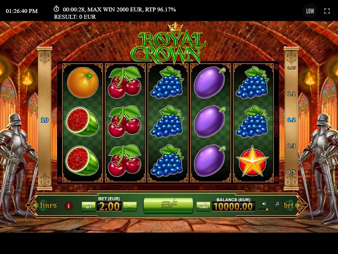 Royal Crown Slot By BF Games » Review + Demo Game