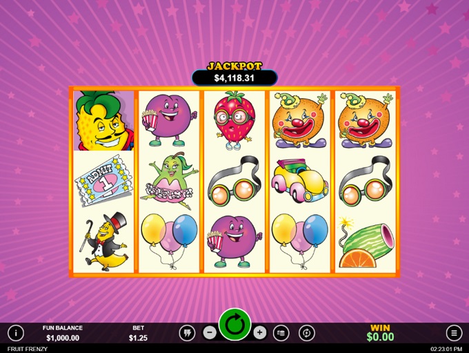 free fruit frenzy slot game