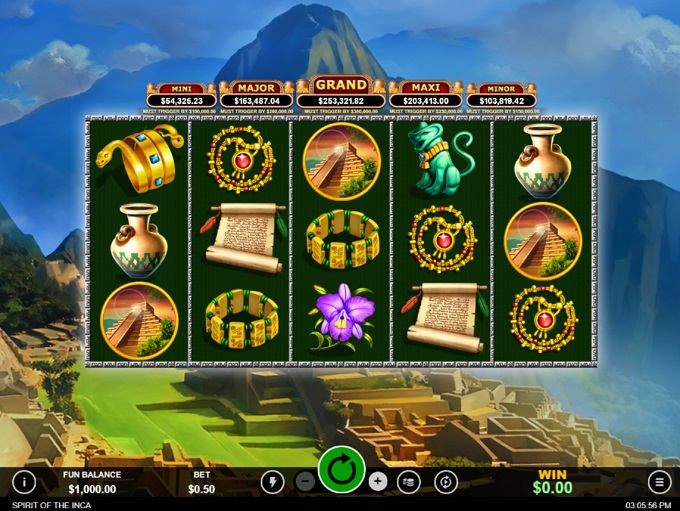 Play Spirit Of The Inca Slot By Rtg