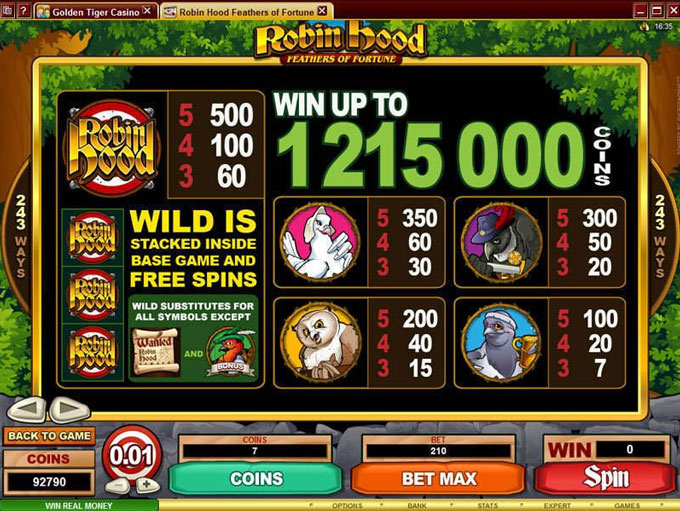 Robin Hood Feathers of Fortune