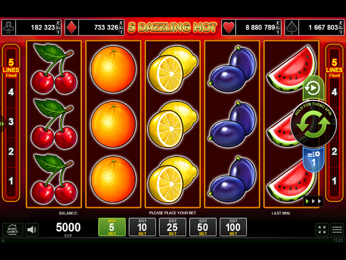 5 Dazzling Hot Slot By EGT » Review + Demo Game