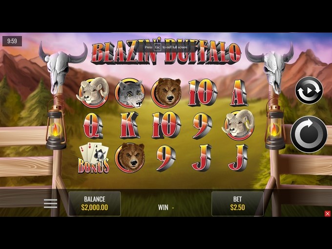 blazin buffalo slot