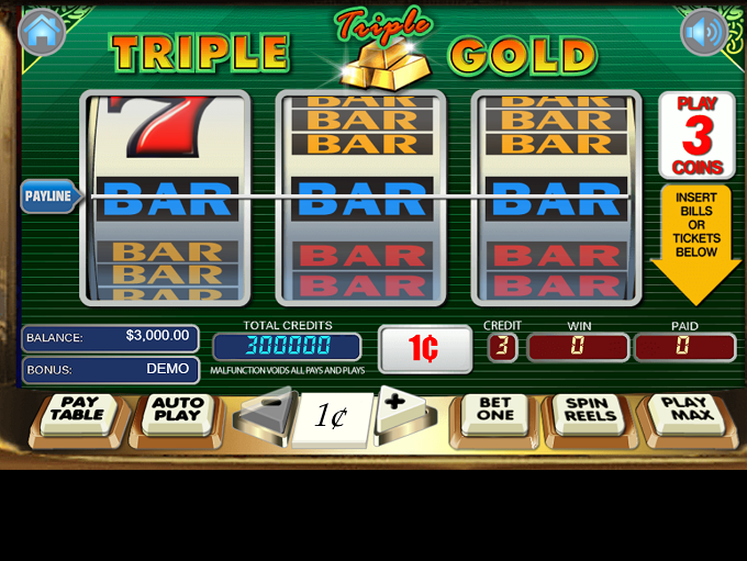 Triple Triple Gold Classic Slot review from Wager gaming technology casinos