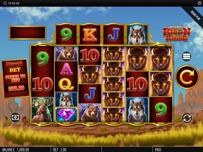 buffalo rising megaways slot