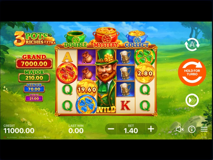 3 Pots Riches Extra Hold and Win Slot By playson » Review + Demo Game