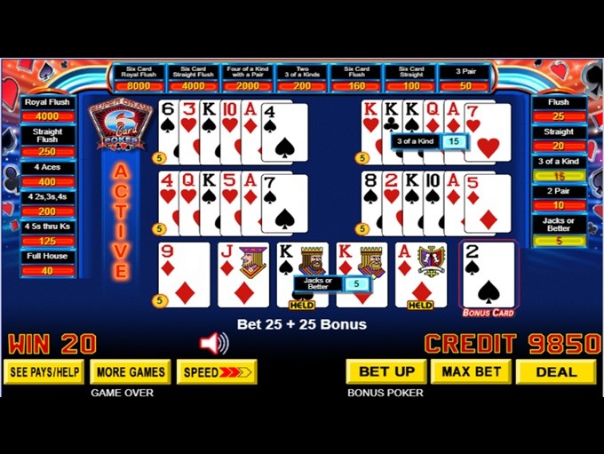 Six Cards slot