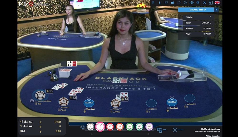 Vivo Gaming Blackjack