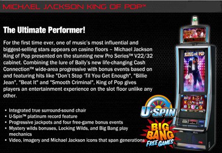 Bally Technologies Presents Michael Jackson Slot