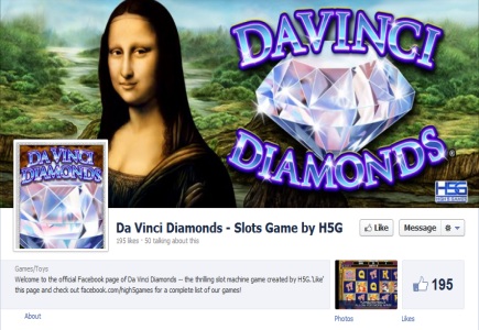 Da Vinci Diamonds Slot Available on Social Networking Site
