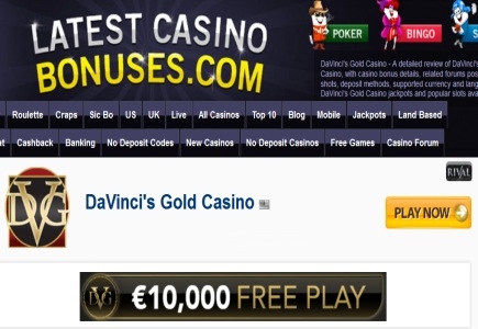Euro 100,000 Win for LCB Player @ DaVinci’s Gold!