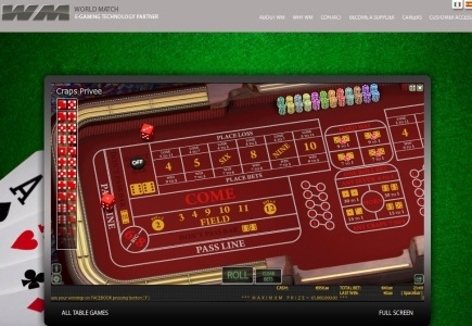 World Match Releases New 3D Online Craps Game