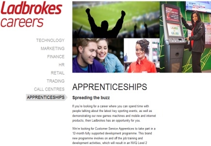Ladbrokes to Launch First Apprenticeship Scheme