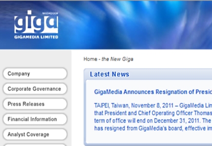 GigaMedia Appoints Experienced Gaming Veteran as COO