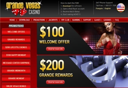 Latest Bonuses and Tourneys from Grande Vegas Casino