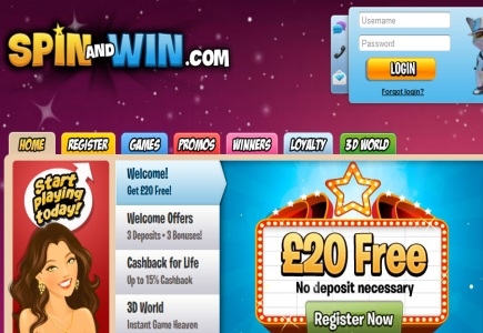 New Big Wins & Promos @ Spin and Win Casino