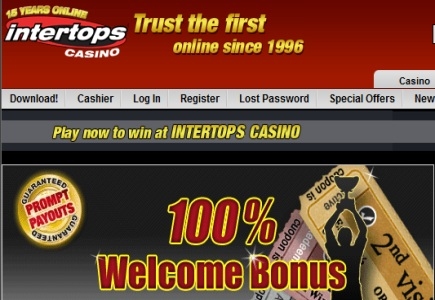 Second Jackpot in Less Than a Year for Intertops Player